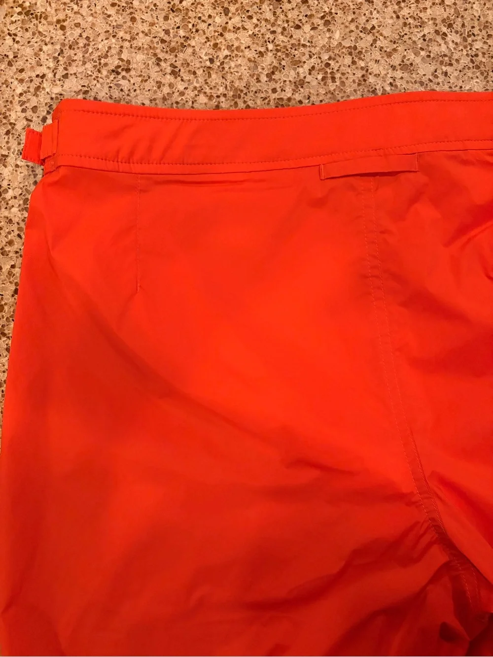 NWT Orlebar Brown Bulldog Sport Mid-Length Swim Shorts Size: 34 Color: Flame